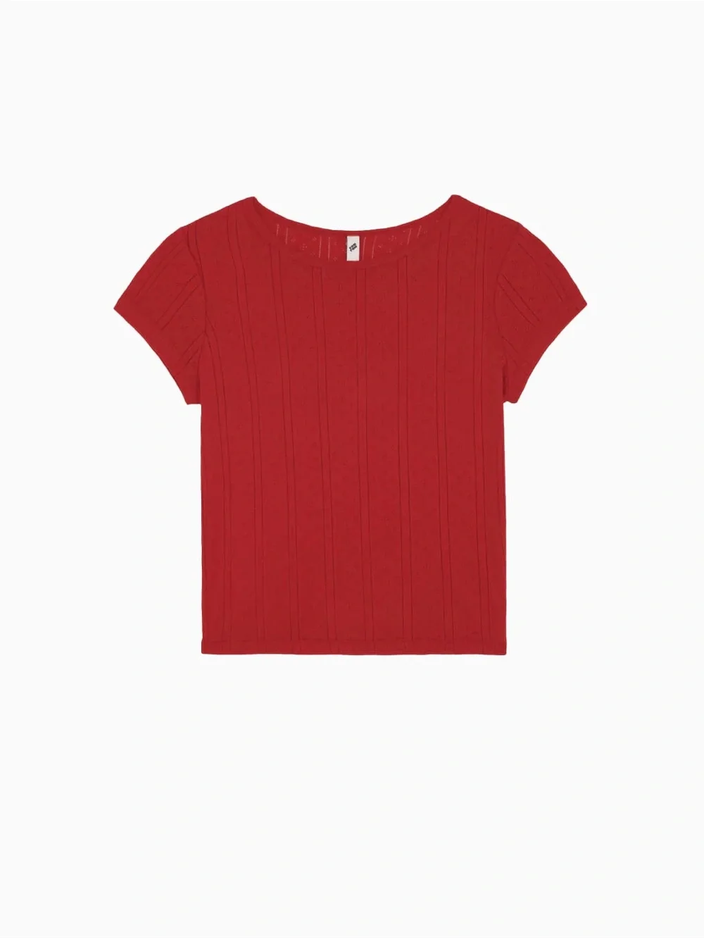 NWT Cou Cou Intimate Pointelle Baby Tee - Picture 3 of 5